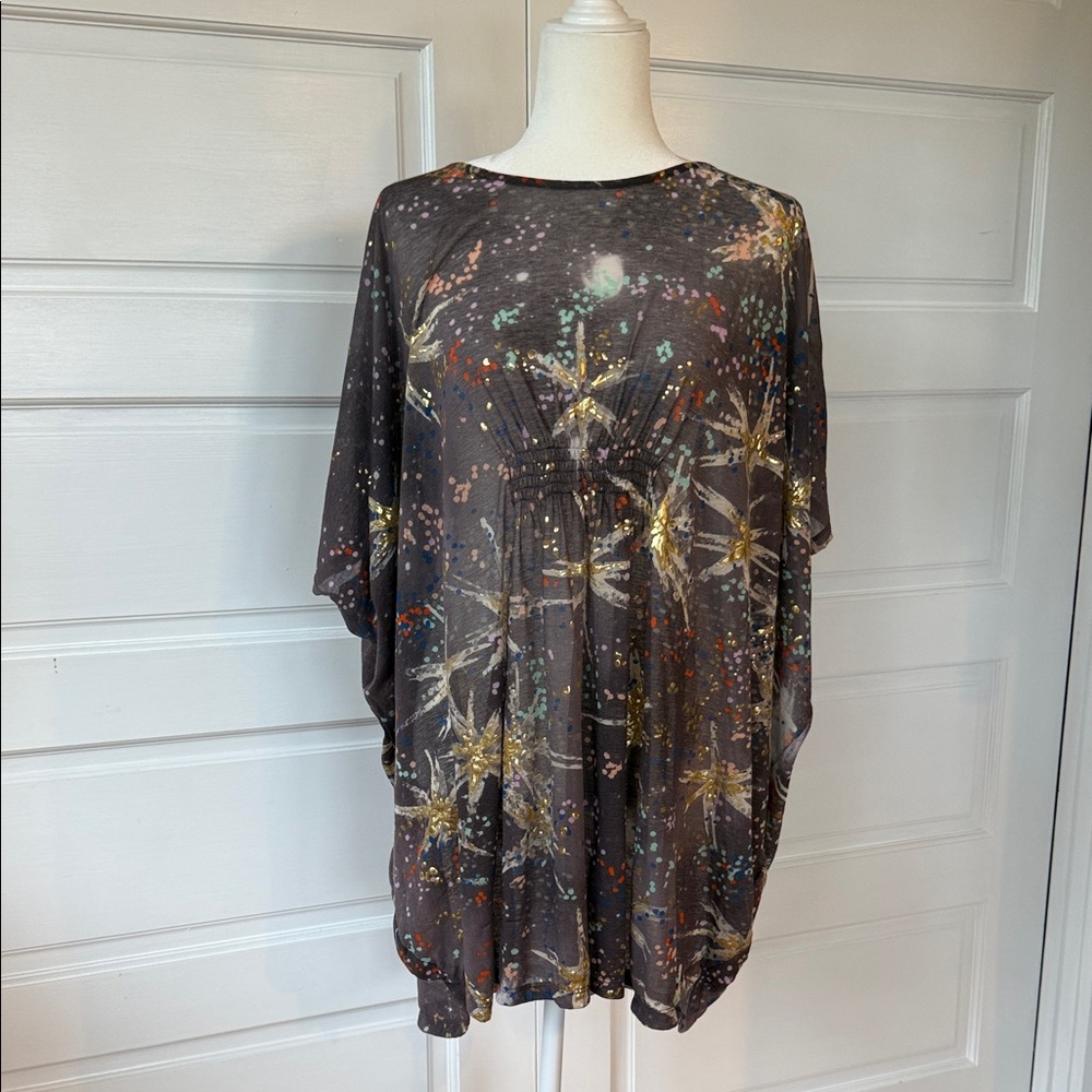 Tsumori Chisato Plumb and Gold Women's Tunic M/L